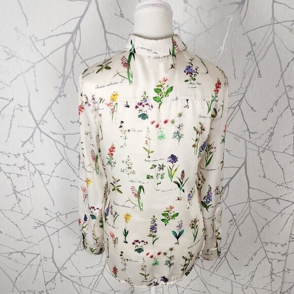 Zara Floral Botany Printed Metal Accent Shirt - Picture 7 of 9